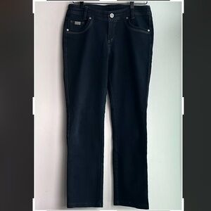 Kuhl Women's Straight Leg Jeans dark blue denim